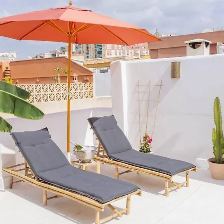 Downtown Flat With 46 Sqm Private Rooftop Terrace * Malaga
